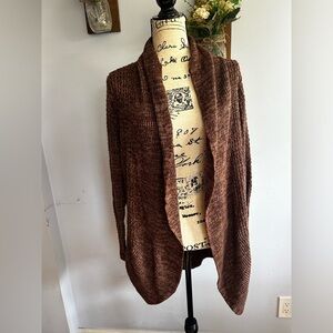 Sauci plus cable knit cardigan open front midi granny classic sustainable‎ boho